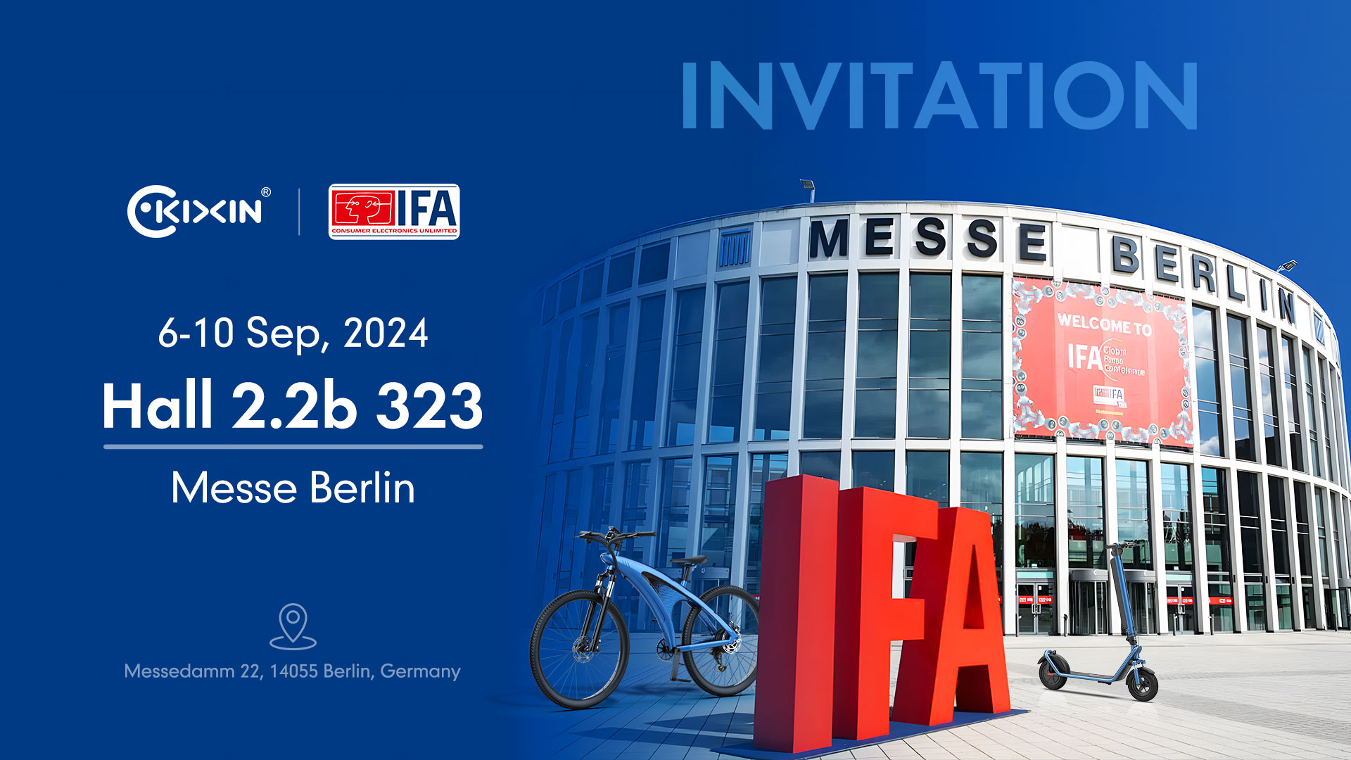 KIXIN Electronics to Exhibit at IFA Berlin 2024!